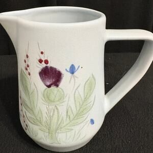 Buchan Portobello Scotland Pitcher Long Thistle Ware Stoneware